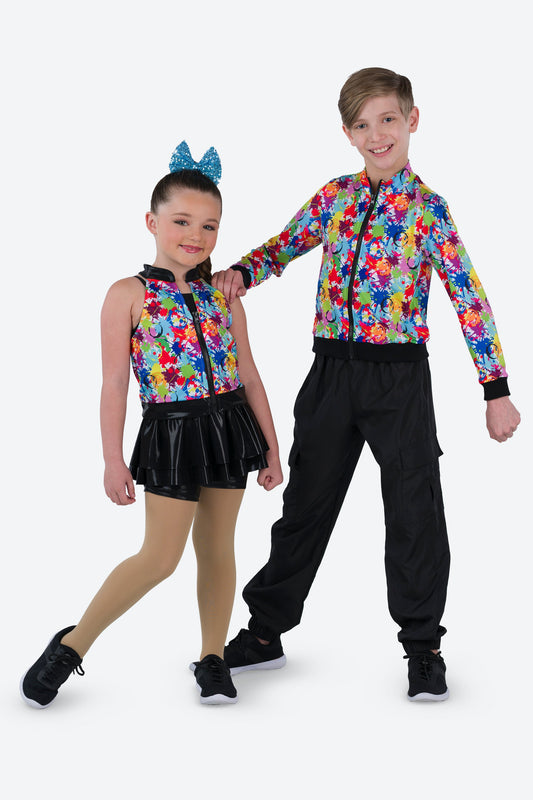 L3569 - SPLATTER PRINT JACKET
