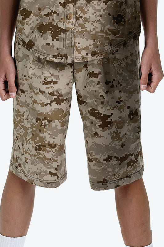 L3871 - CAMO CARGO SHORTS