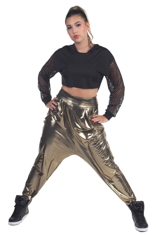 L2695 - Hooded Crop Top