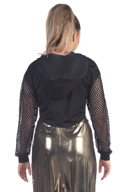 L2695 - Hooded Crop Top