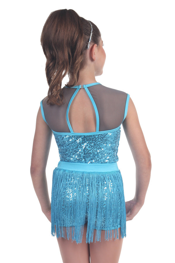 L2731F - Fly Me To The Moon Fringe Skirt