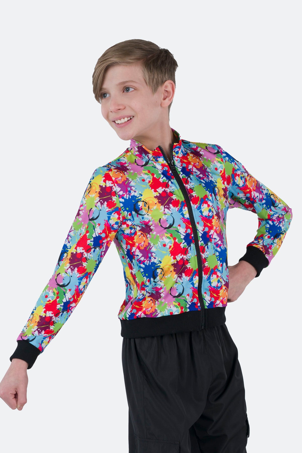 L3569 - SPLATTER PRINT JACKET
