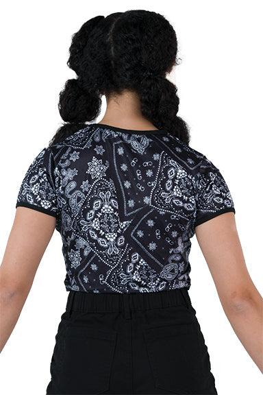 L3247 - Drawstring Crop Top